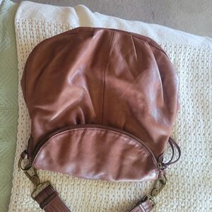 Margot Natalie Brown Bag With Wide Shoulder Strap